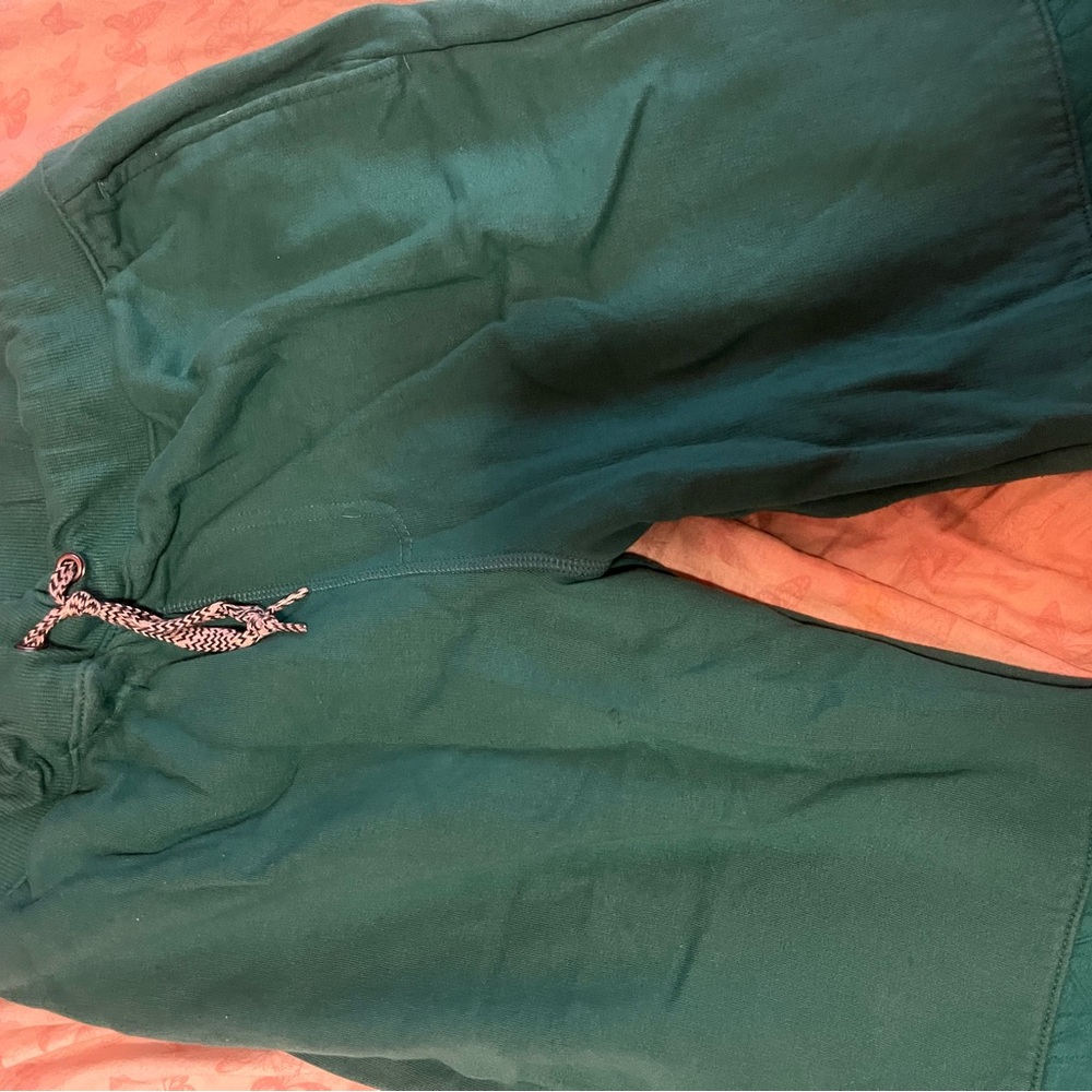 Green Drawstring Sweatpants
